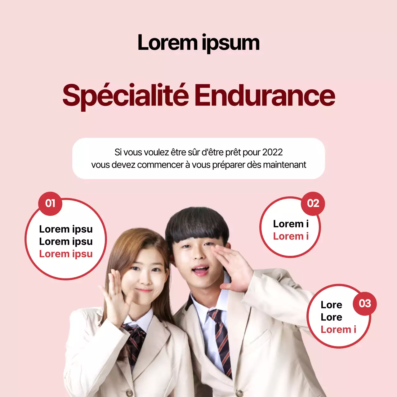 Un thème de formation rose et bordeaux pour la nouvelle année