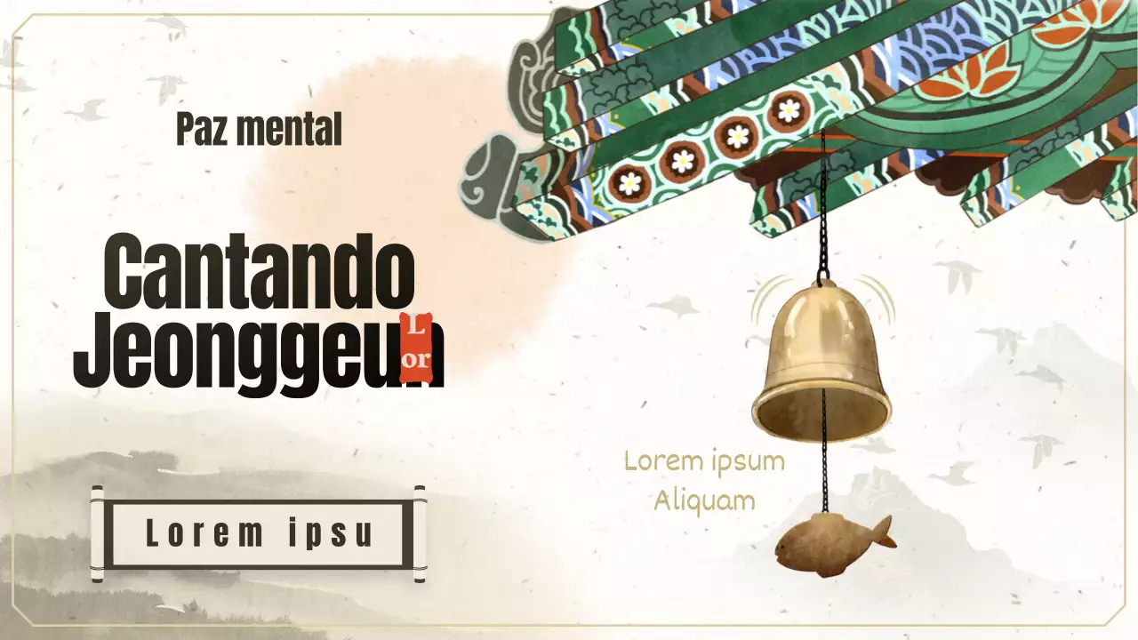 Lista de reprodução de cânticos budistas com um toque oriental tradicional
