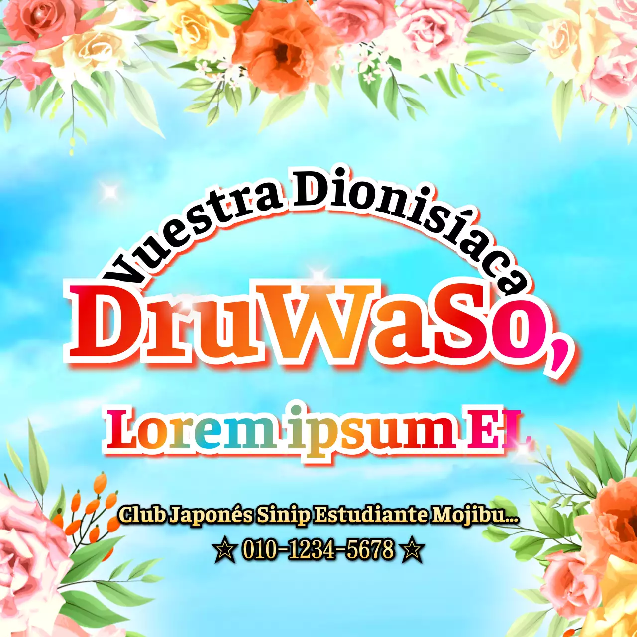 Folleto multicolor degradado para la captación de socios del club estilo meme