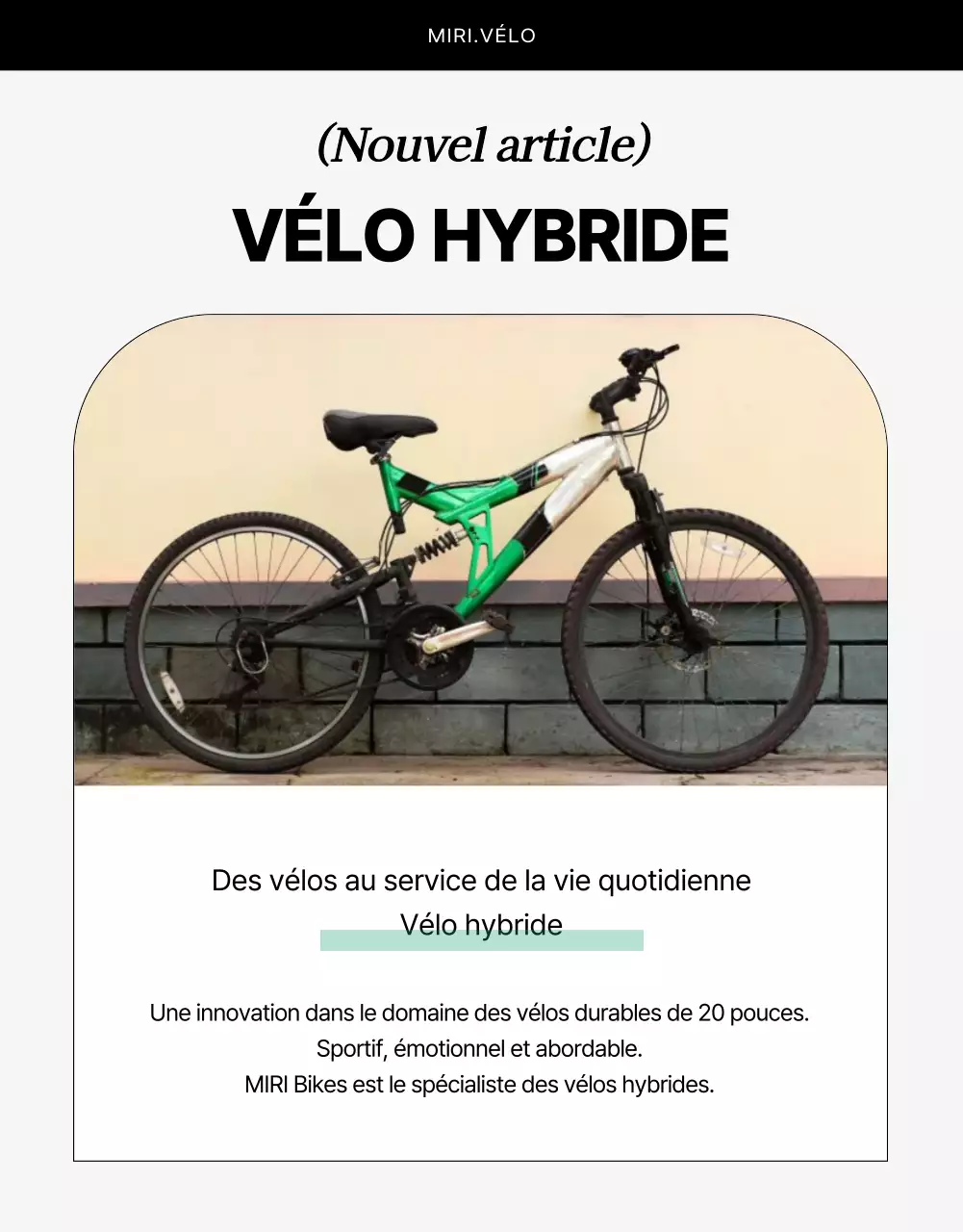 Manifestation cycliste sur fond gris et lignes épurées