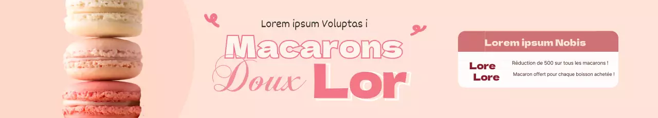 Promouvoir les desserts mignons en mettant en valeur les photos roses