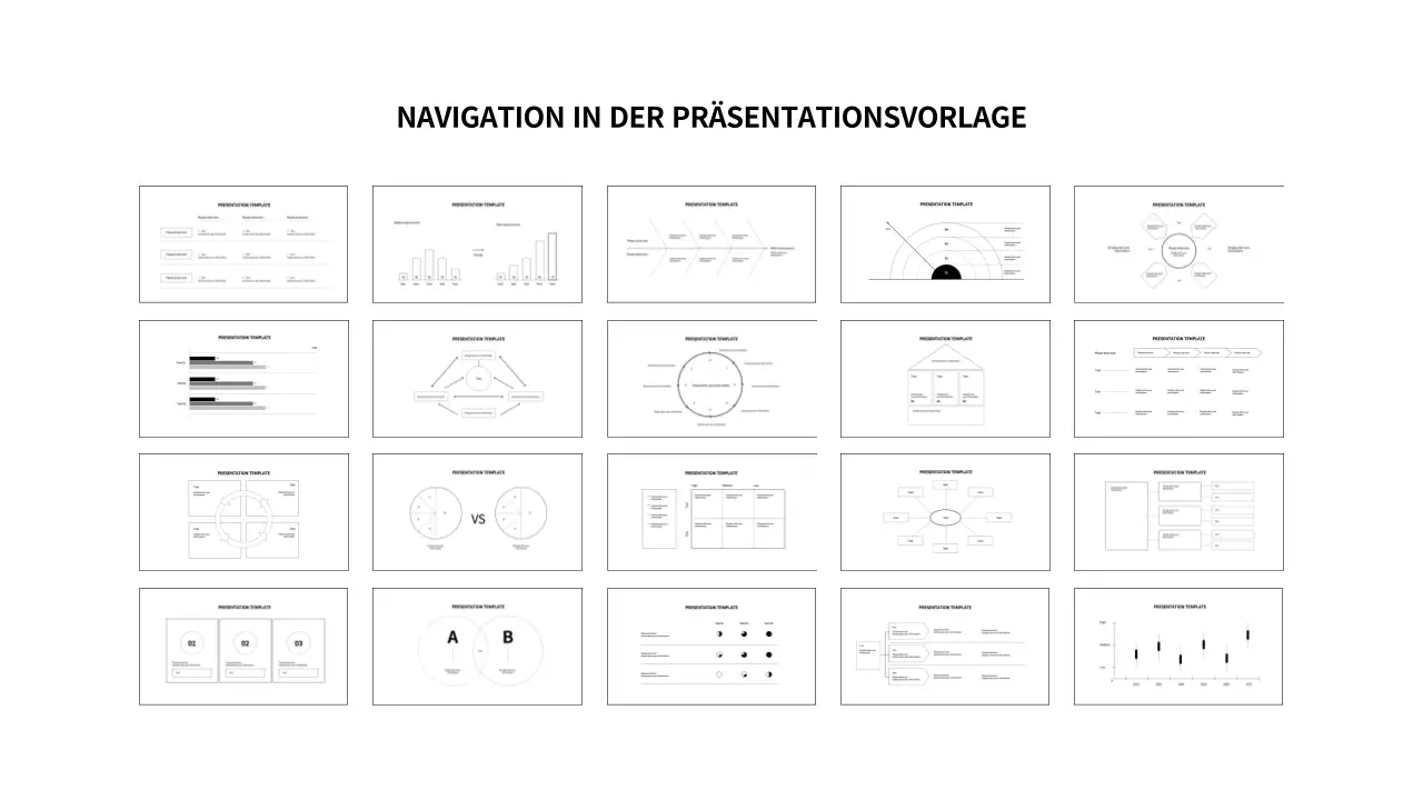 Einfache schwarze Formen