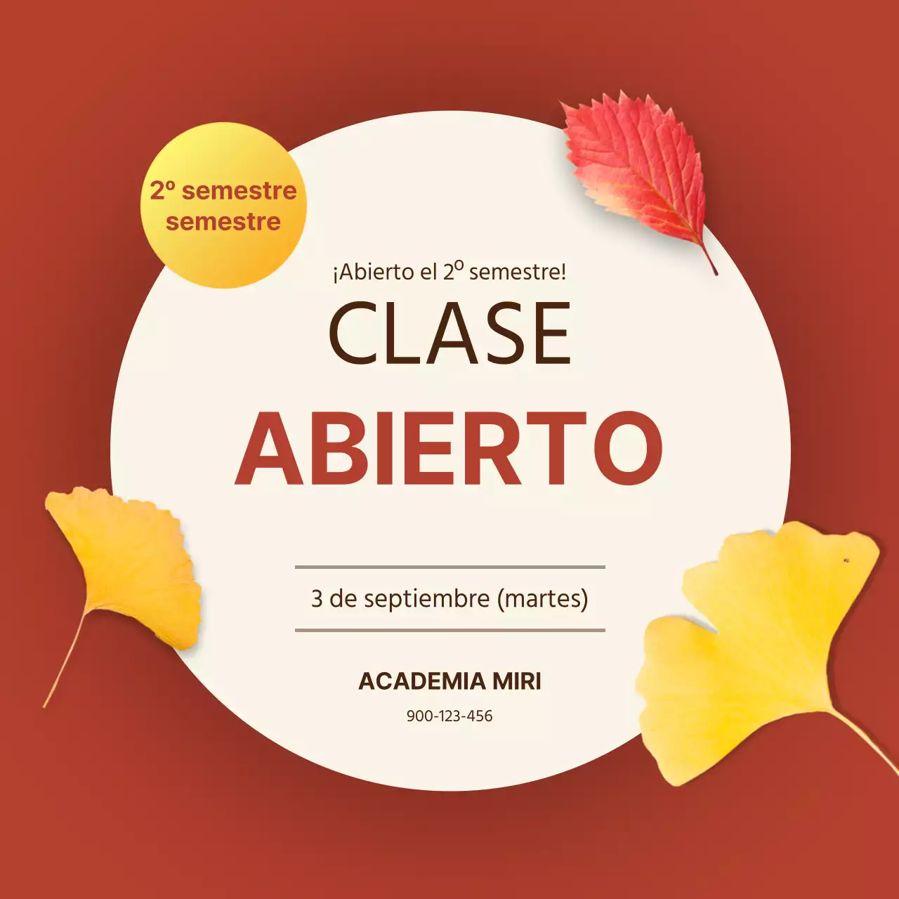 Comienza el trimestre de otoño