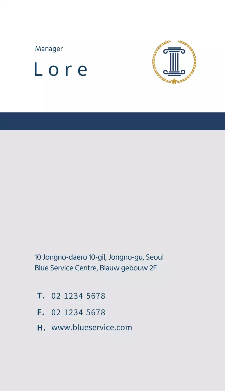 Blauw logo schoon advocatenkantoor