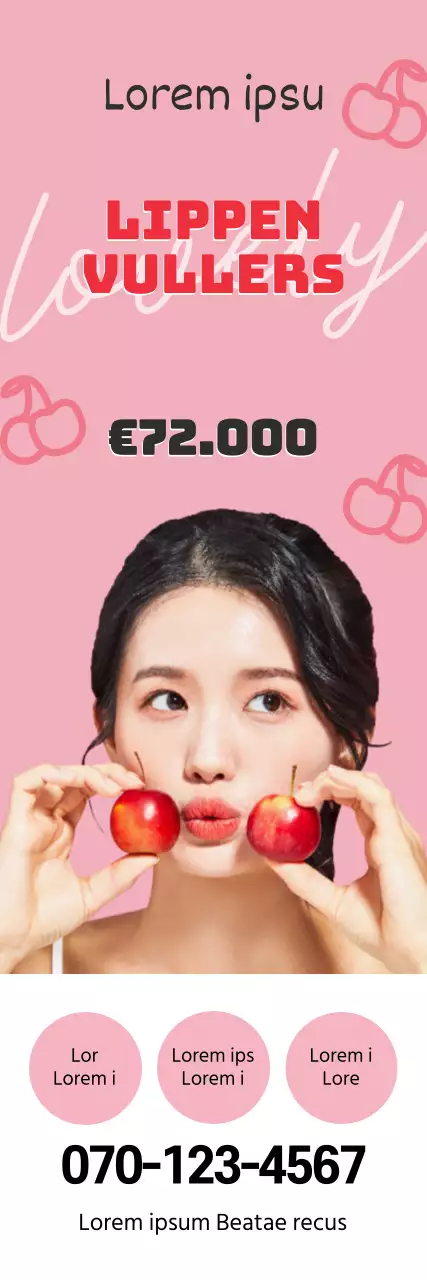 Roze plastische chirurgie lipvuller