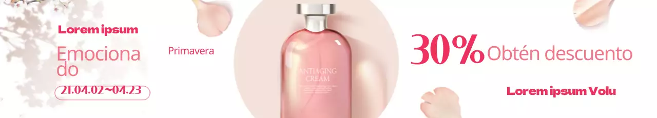 Evento de venta de cosméticos de primavera Neat Pink Photo Highlight