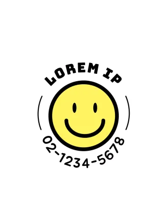 Illustratiestudio met witte glimlach