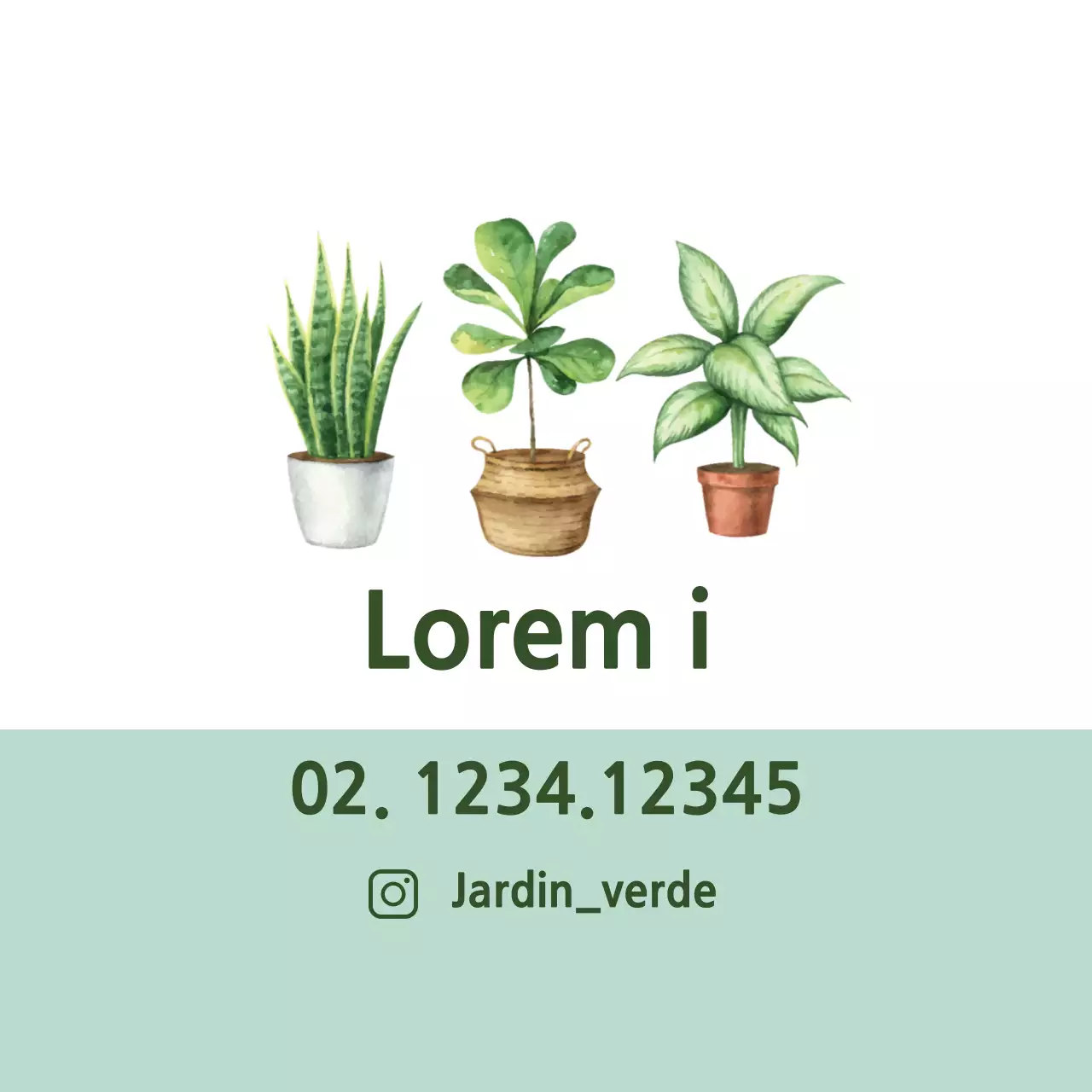 Pulcras etiquetas de jardín botánico con ilustraciones en verde