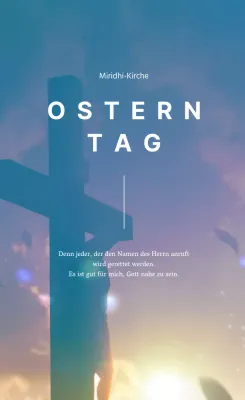 Ostern Kirche Kreis Aufkleber