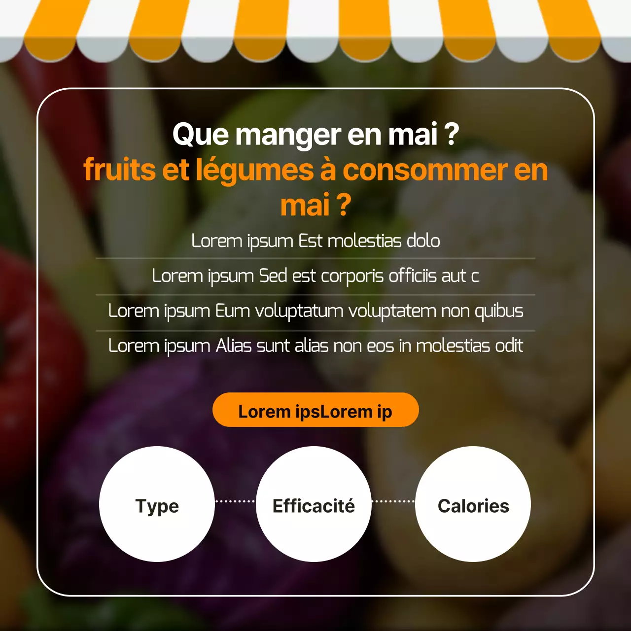 Carte des fruits et légumes de saison du mois de maiNews Design en jaune et vert