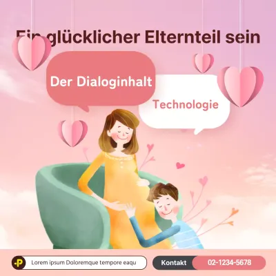 Rosa IllustrationKonzeptPsychologische BeratungSoziale Medien