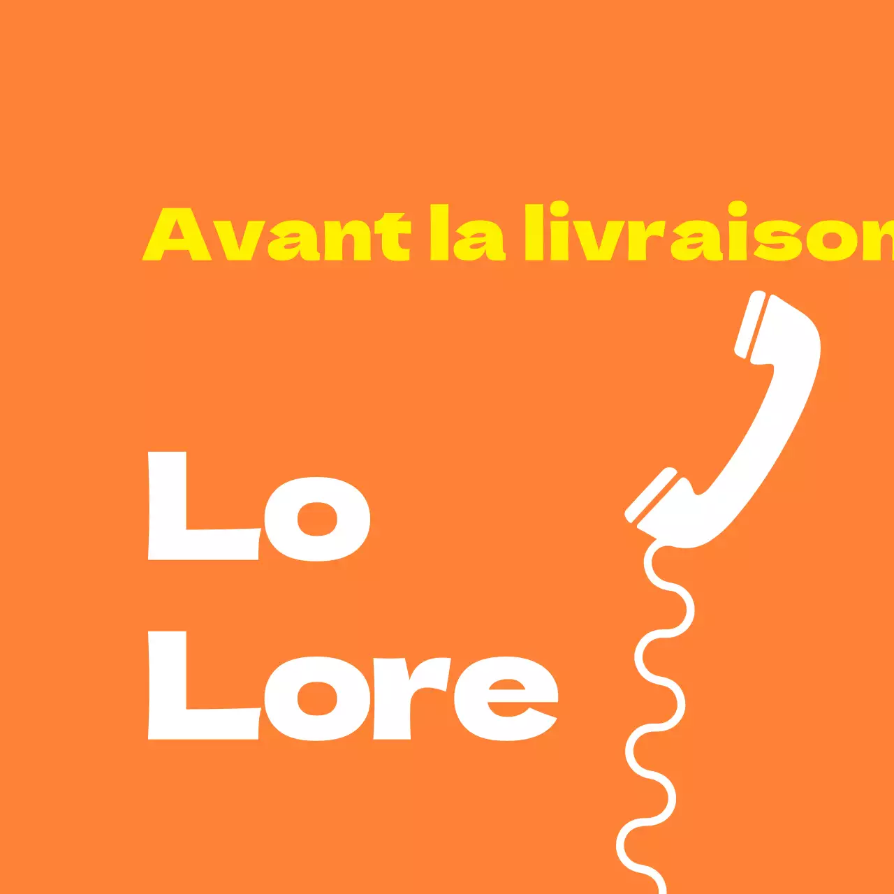 Contact avant livraison