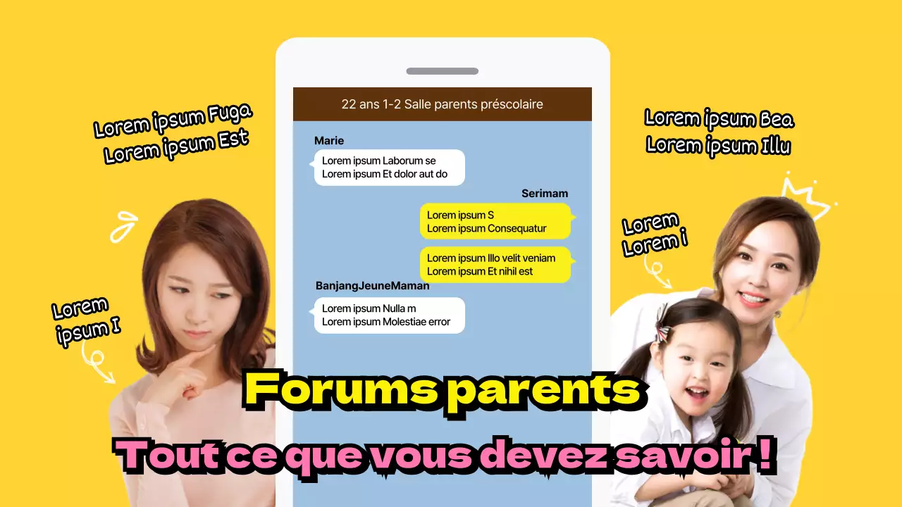 Les conseils de la salle de chat pour parents en jaune sont les suivants