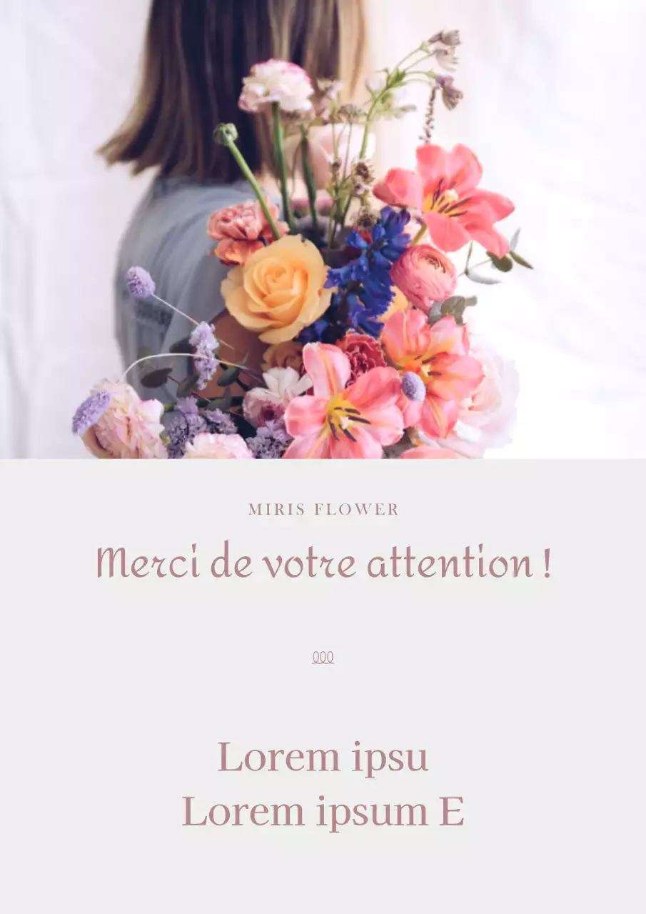 Photo Split Layout Florist en rose vintage