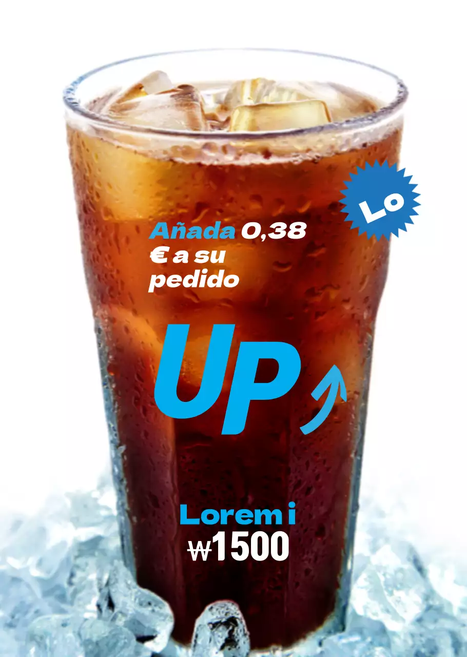 Dimensionamiento con un título sencillo y énfasis en el café