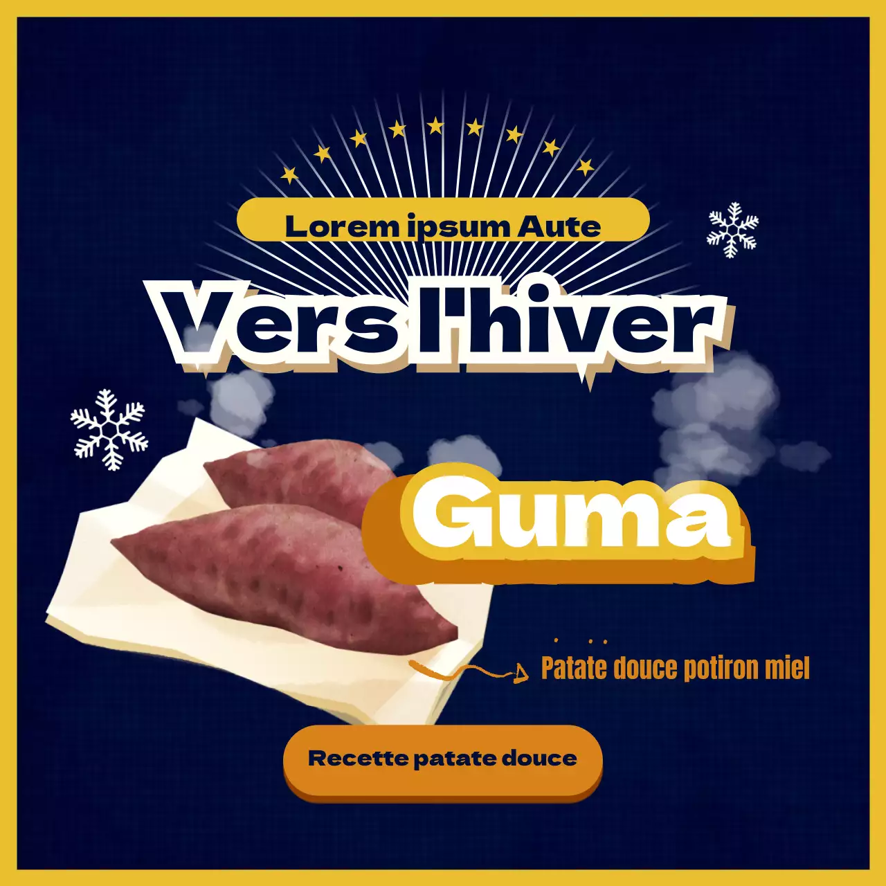 En-cas d'hiver patate douce