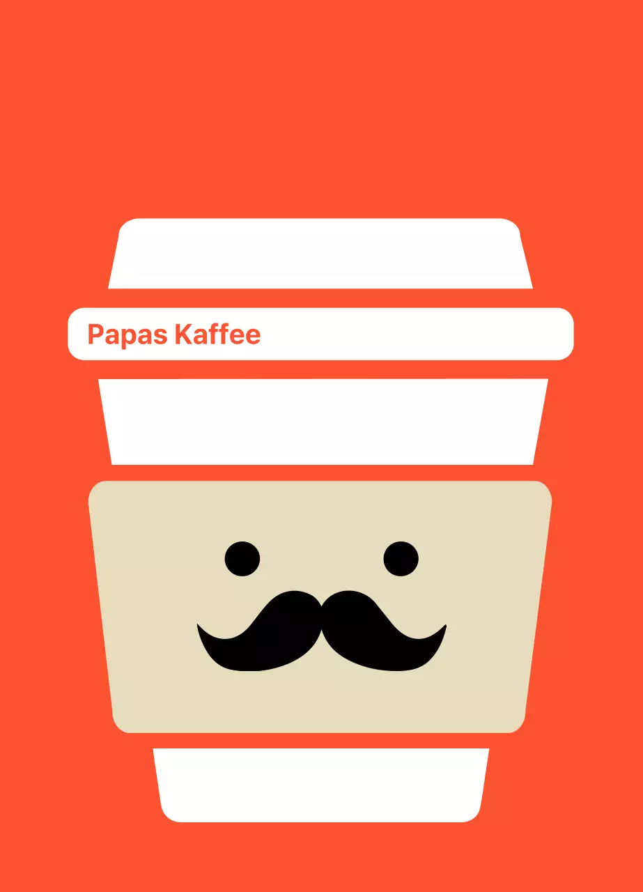 Weißer Pappbecher Kaffee Cafe Acryl Schlüsselanhänger