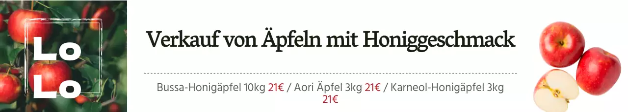 Mit Honig gesüßte Äpfel