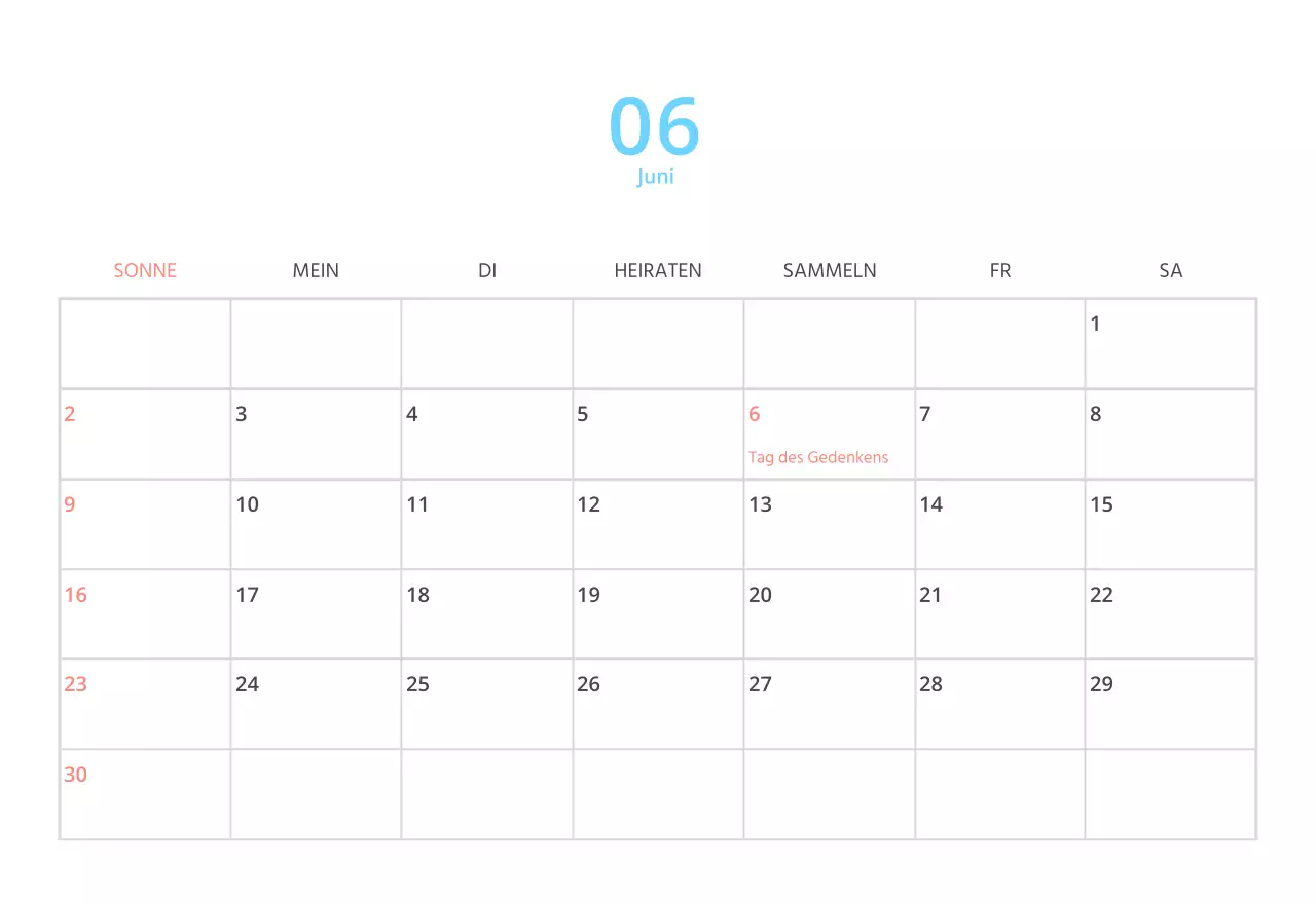 Niedlich illustrierter grüner Tischkalender mit Familienthemen