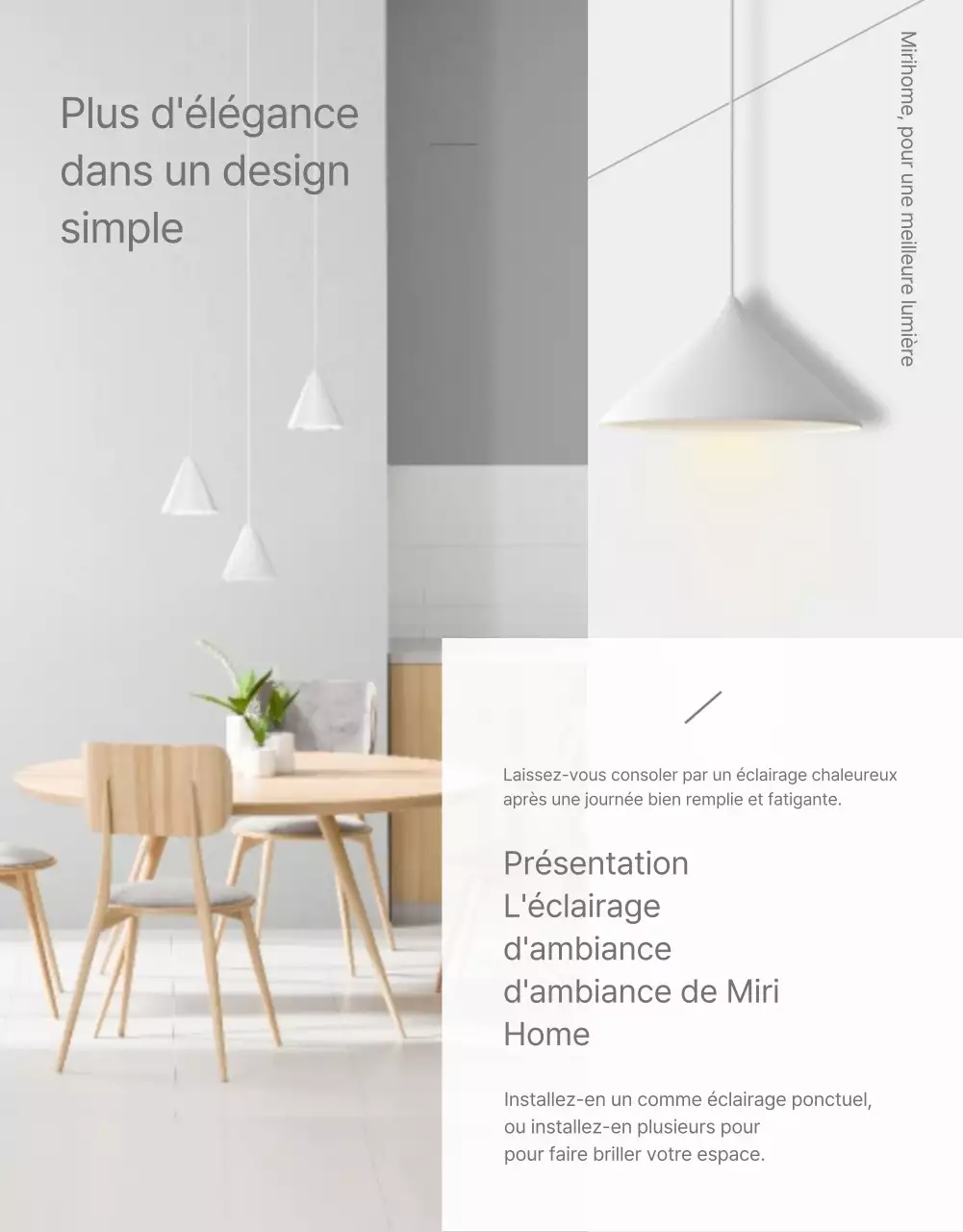 Ampoule d'intérieur grise simple page de détail