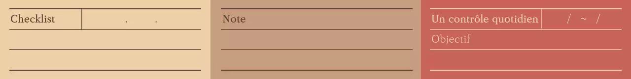 Bloc-notes aux couleurs chaudes