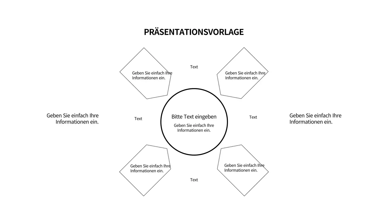 Einfache schwarze Formen