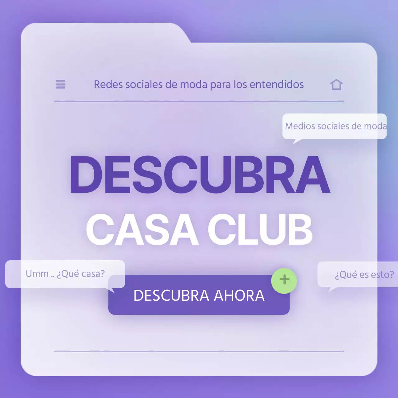 Concepto de archivo limpio en morado y blanco para mantenerle informado