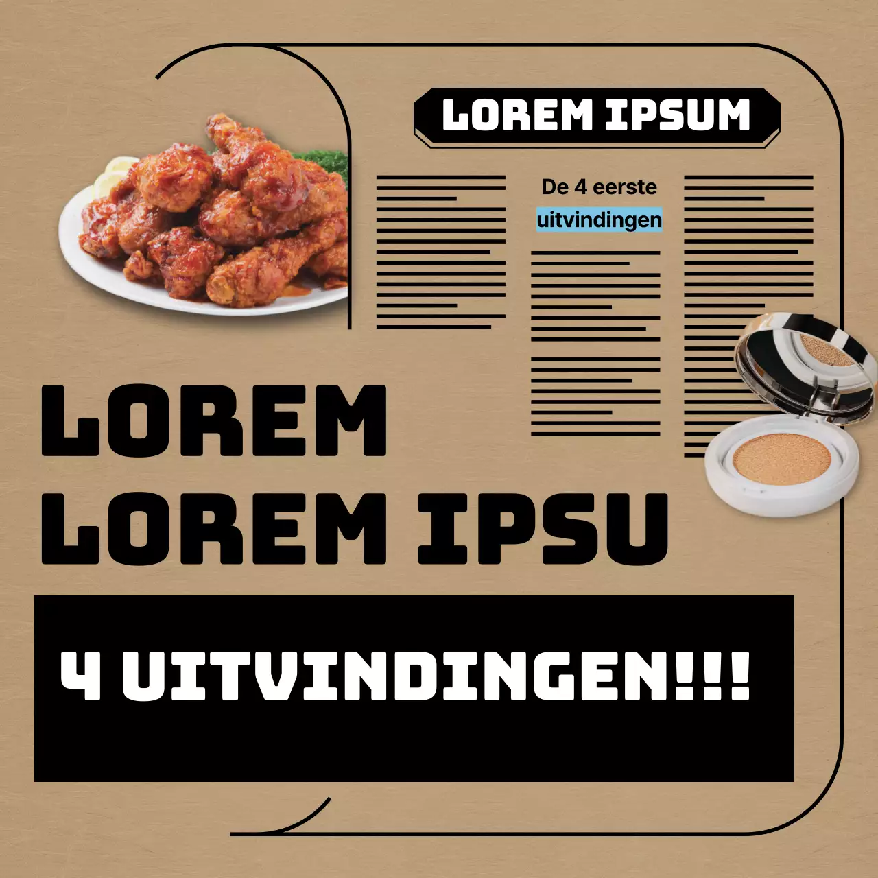 Een vintage krantenconcept uitvinden om informatie over te brengen