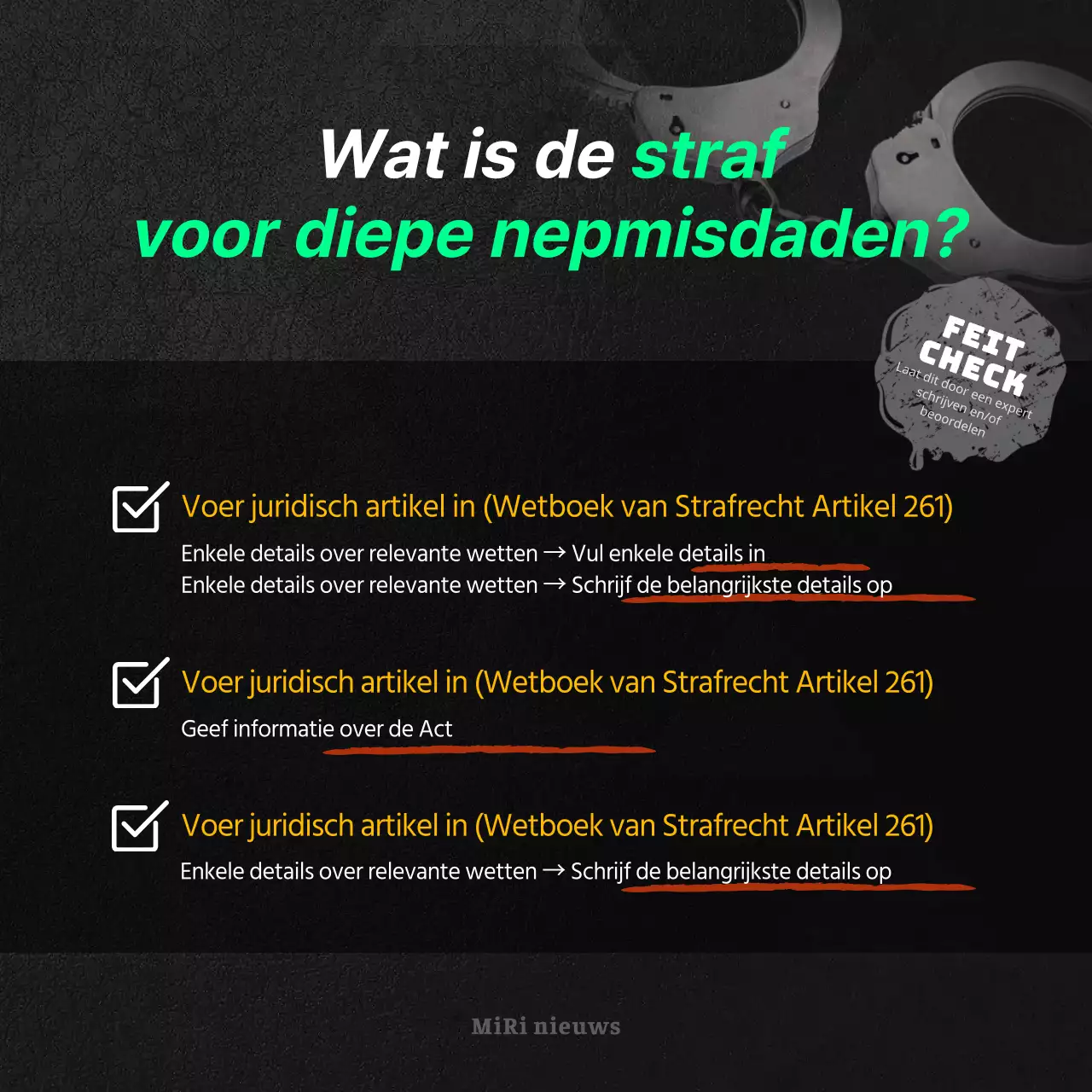 Deepfake misdaad in zwart-wit CardNews