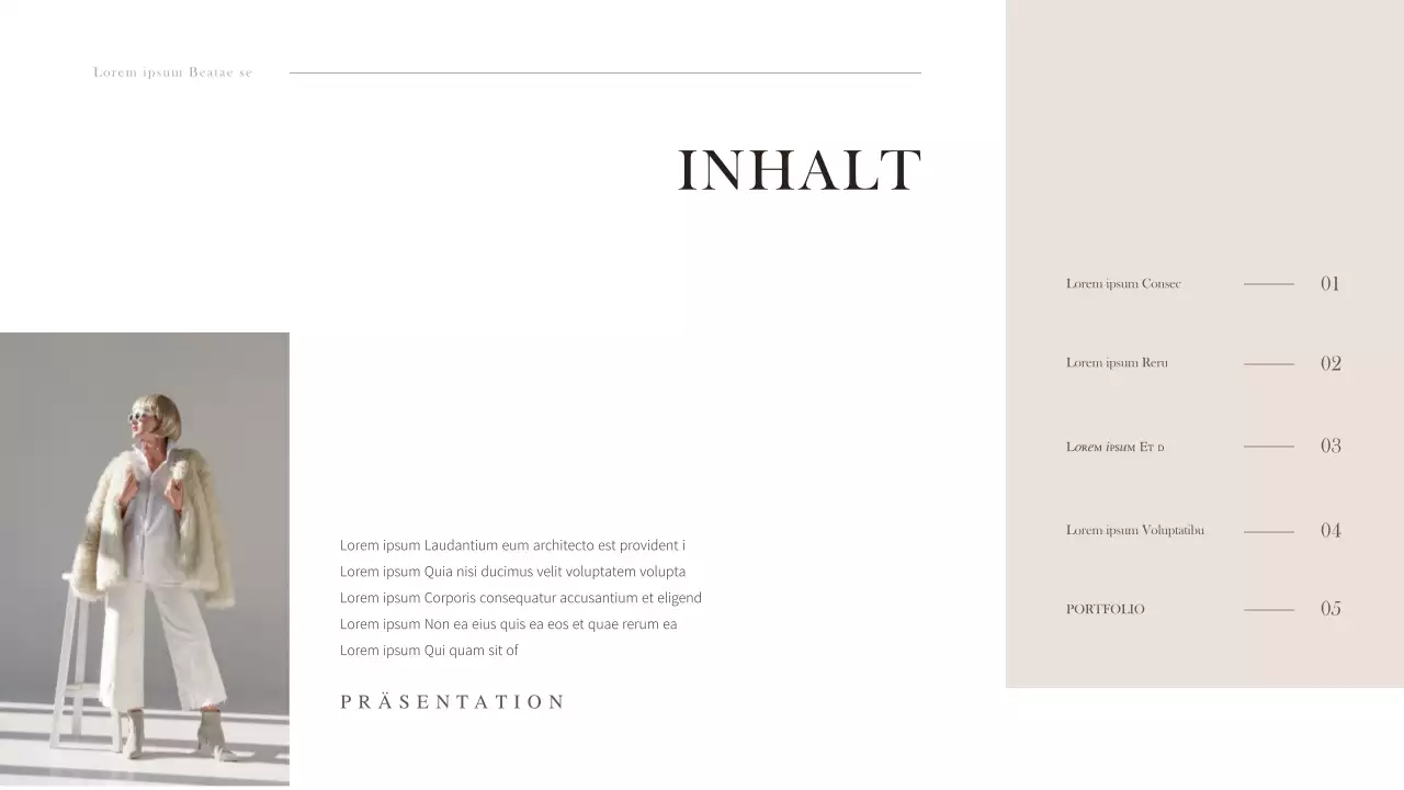 Einfacher Businessplan für Kleidung mit sanften Tönen