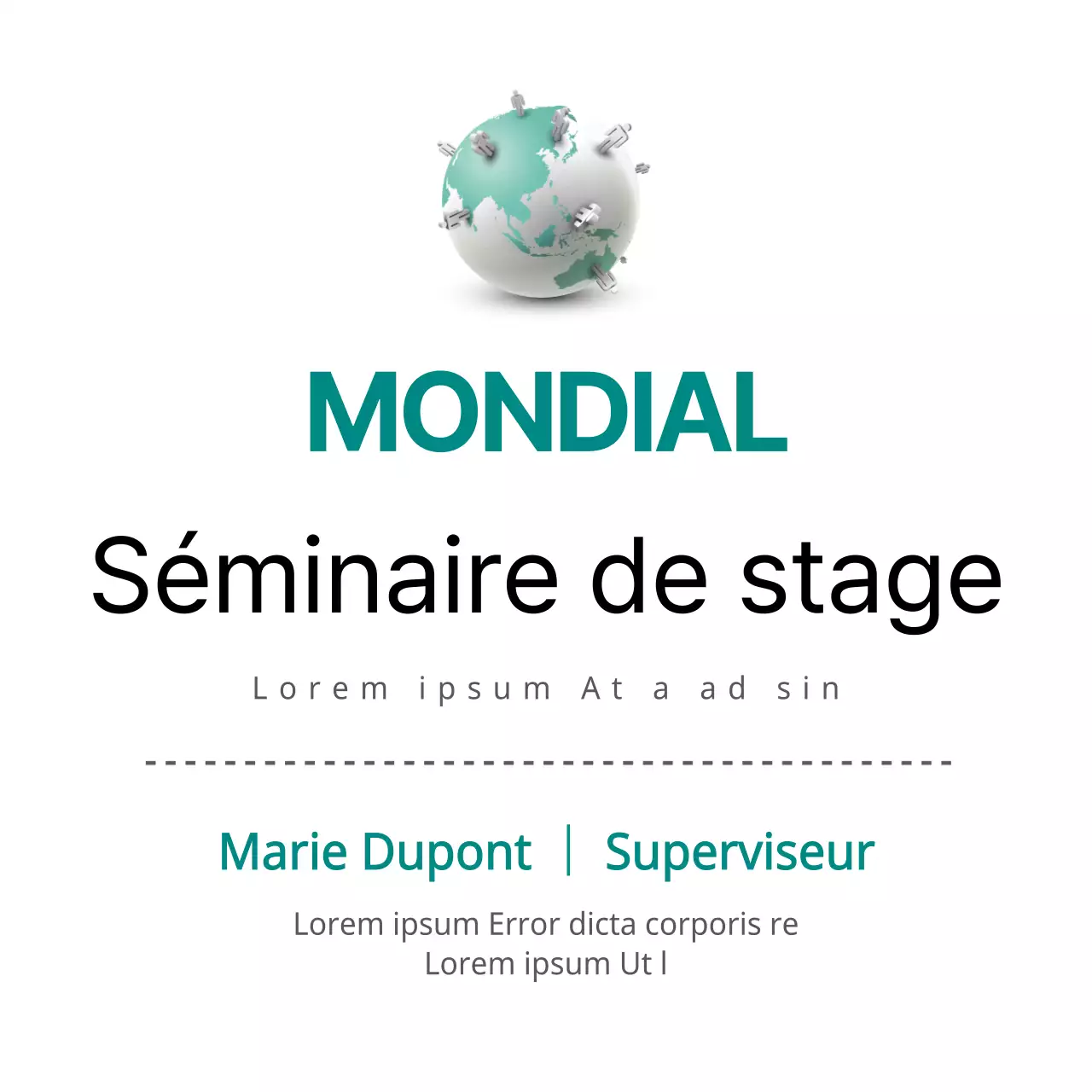 Style épuré en menthe foncée et noir A propos de Intuition Seminars
