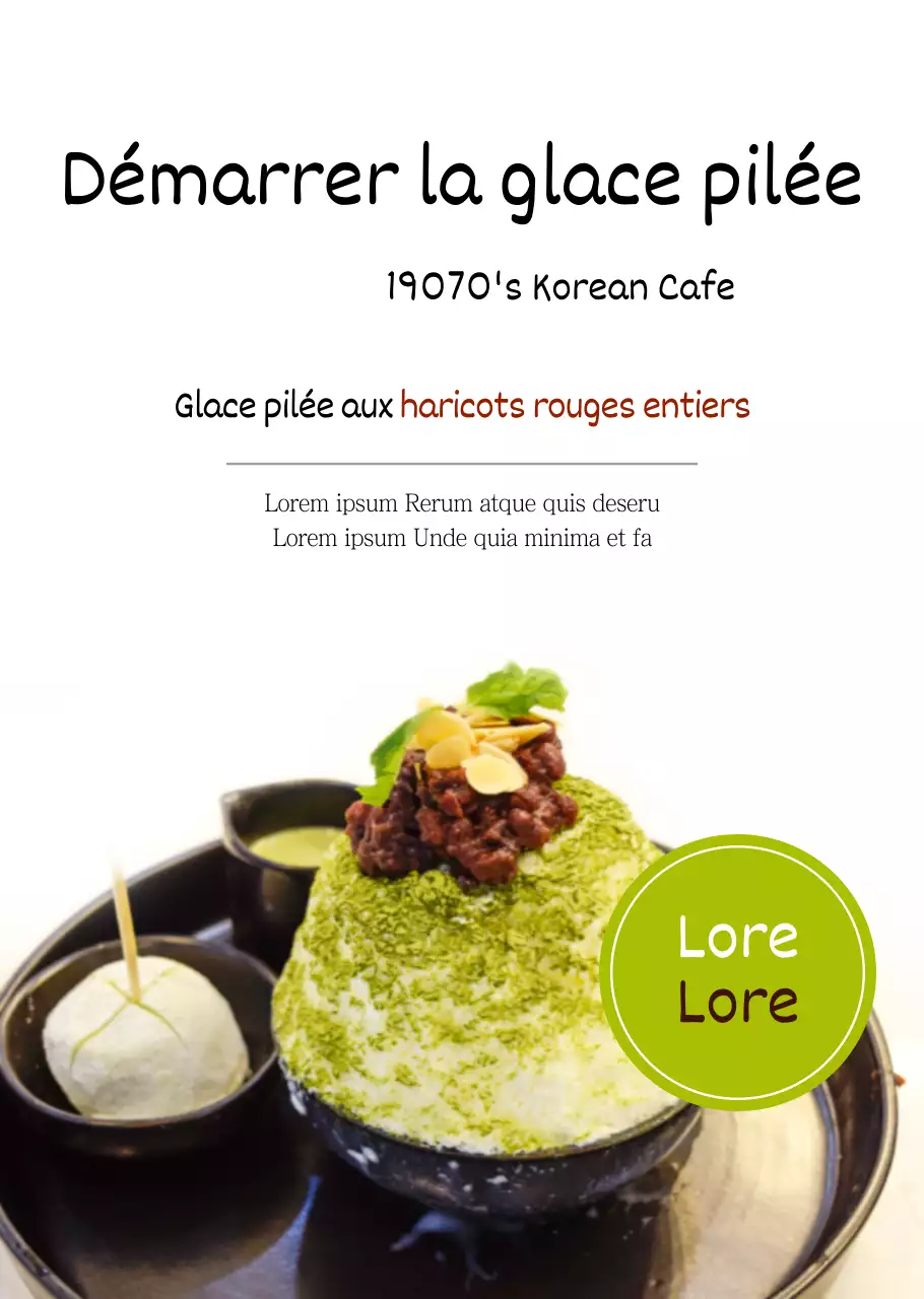 Glace rasée de base