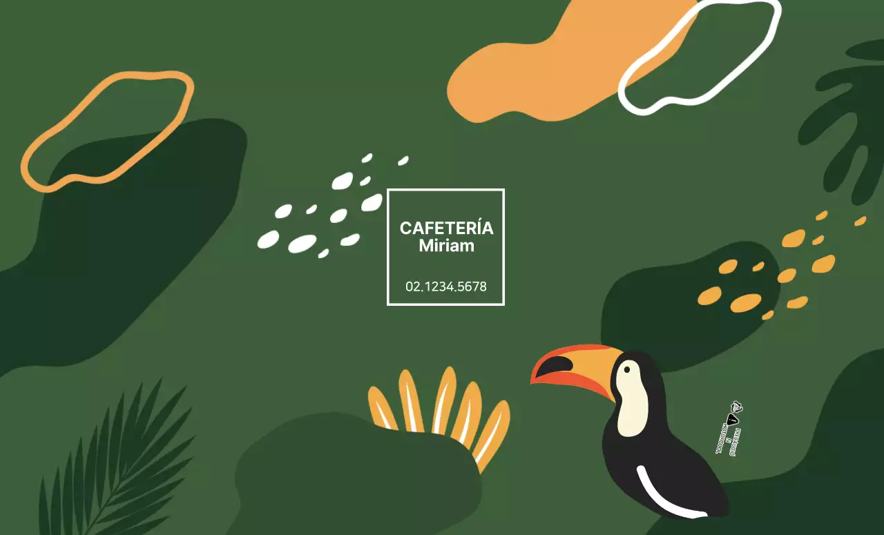 Café brasileño verde ilustración Portavasos para una cafetería