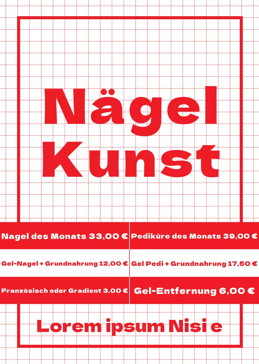 Titel-akzentuierte Nailart mit rotem Augapfel-Hintergrund