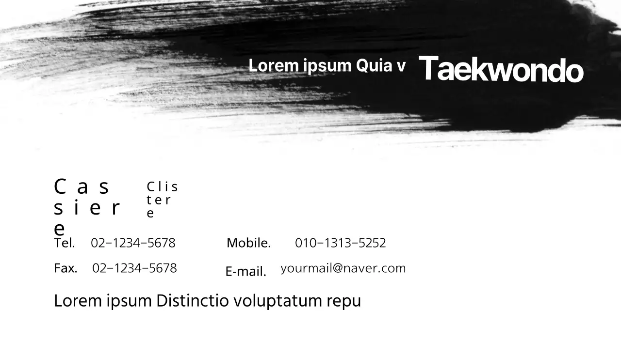 Biglietto da visita della scuola di pugilato