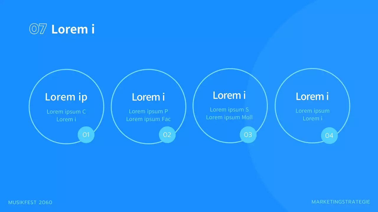 Eine blaue Wiedergabeliste für Ihren Ausstellungsvorschlag