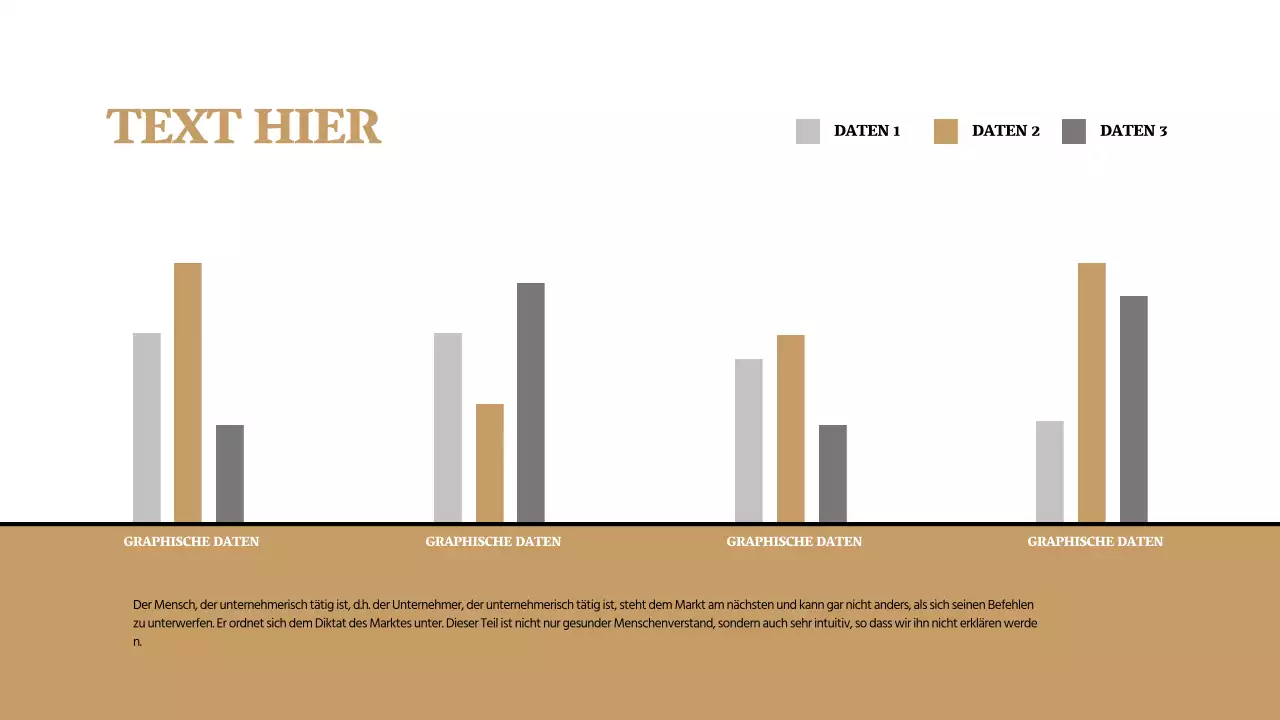 Ein einfaches Konzeptdiagramm in Braun und Grau
