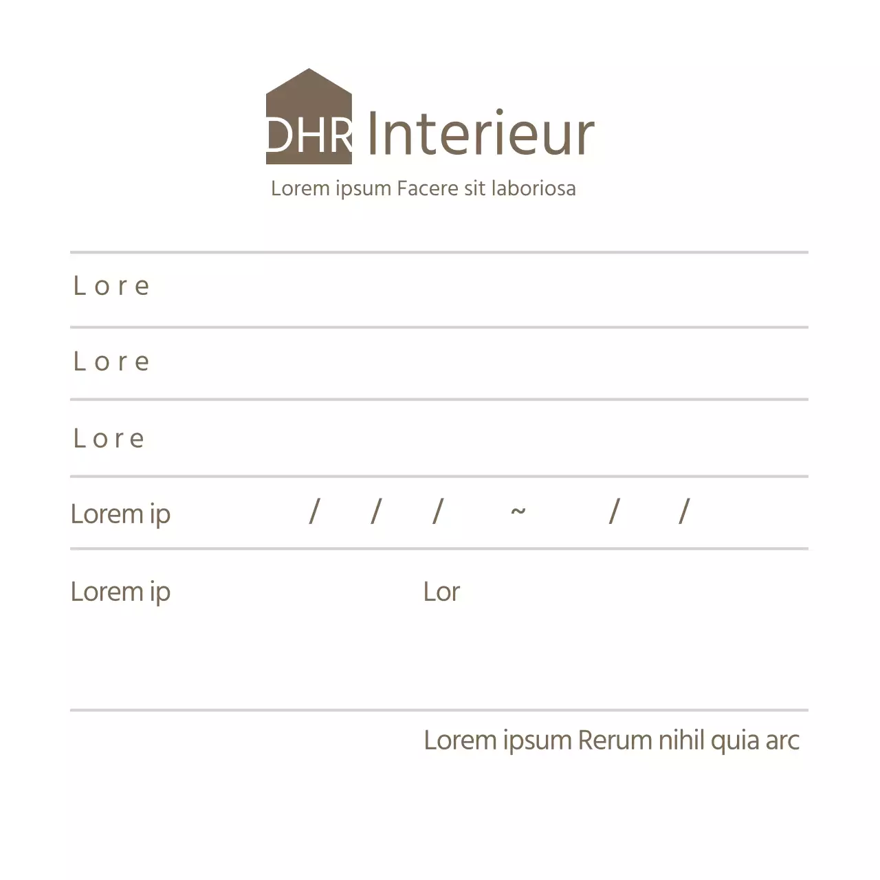 bruin icoon eenvoudig interieur notities