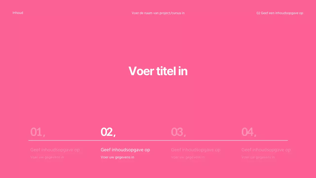 Circulaire presentaties