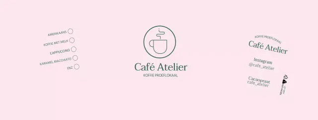 Roze eenvoudige lijnillustratie