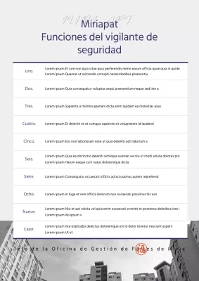 Guardias de seguridad de la administración de apartamentos de color azul marino y gris de guardia