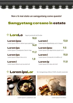 Tabelloni del menu giapponese con utensili e decorazioni tradizionali