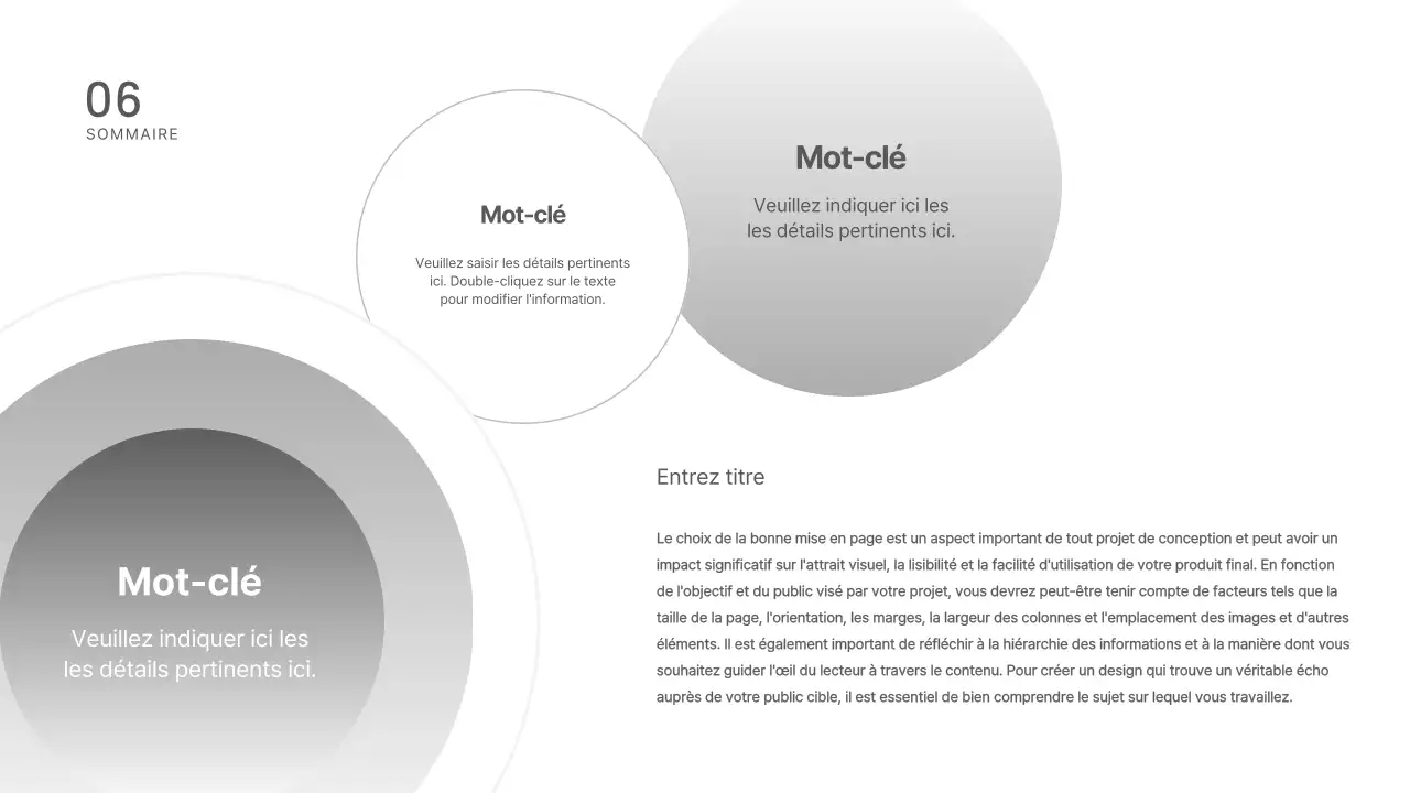 Présentations simples