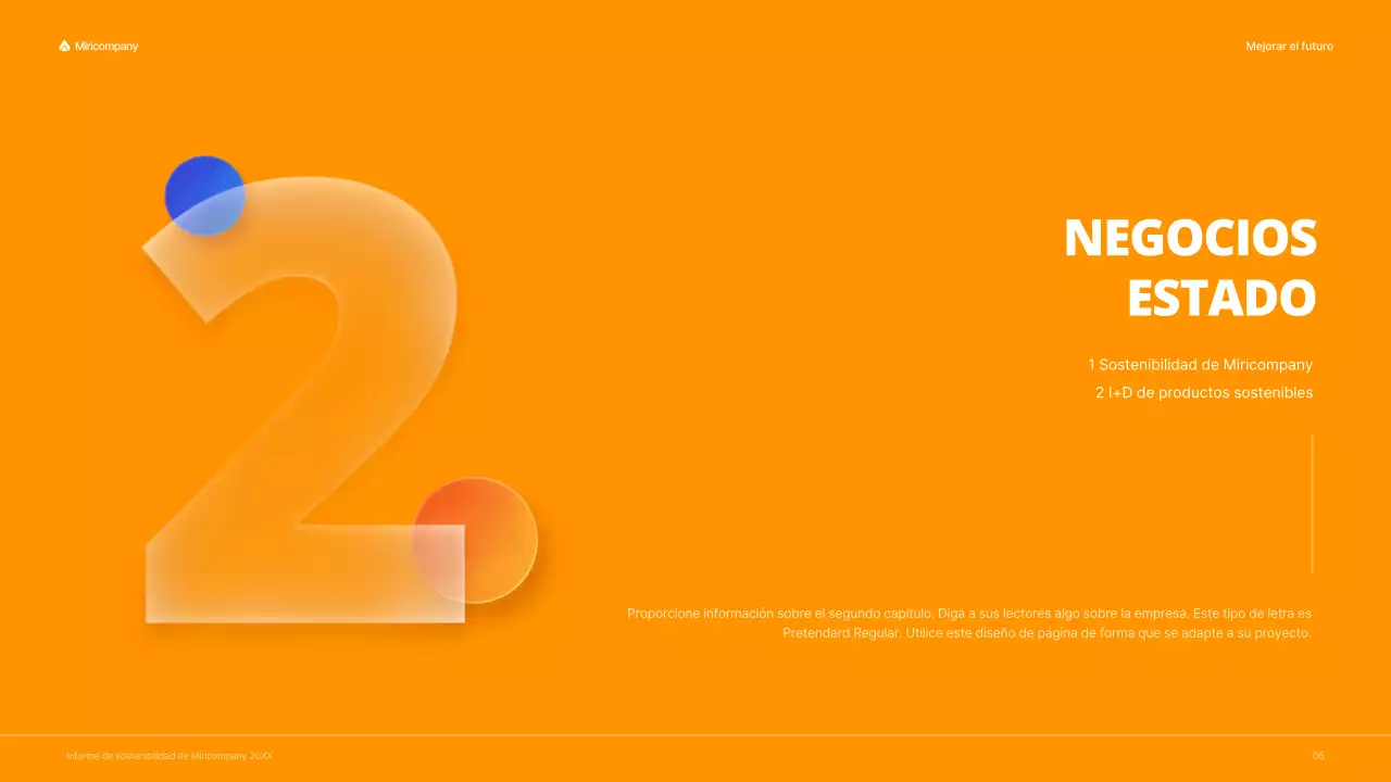 Informe ESG corporativo con un concepto rojo y colorido