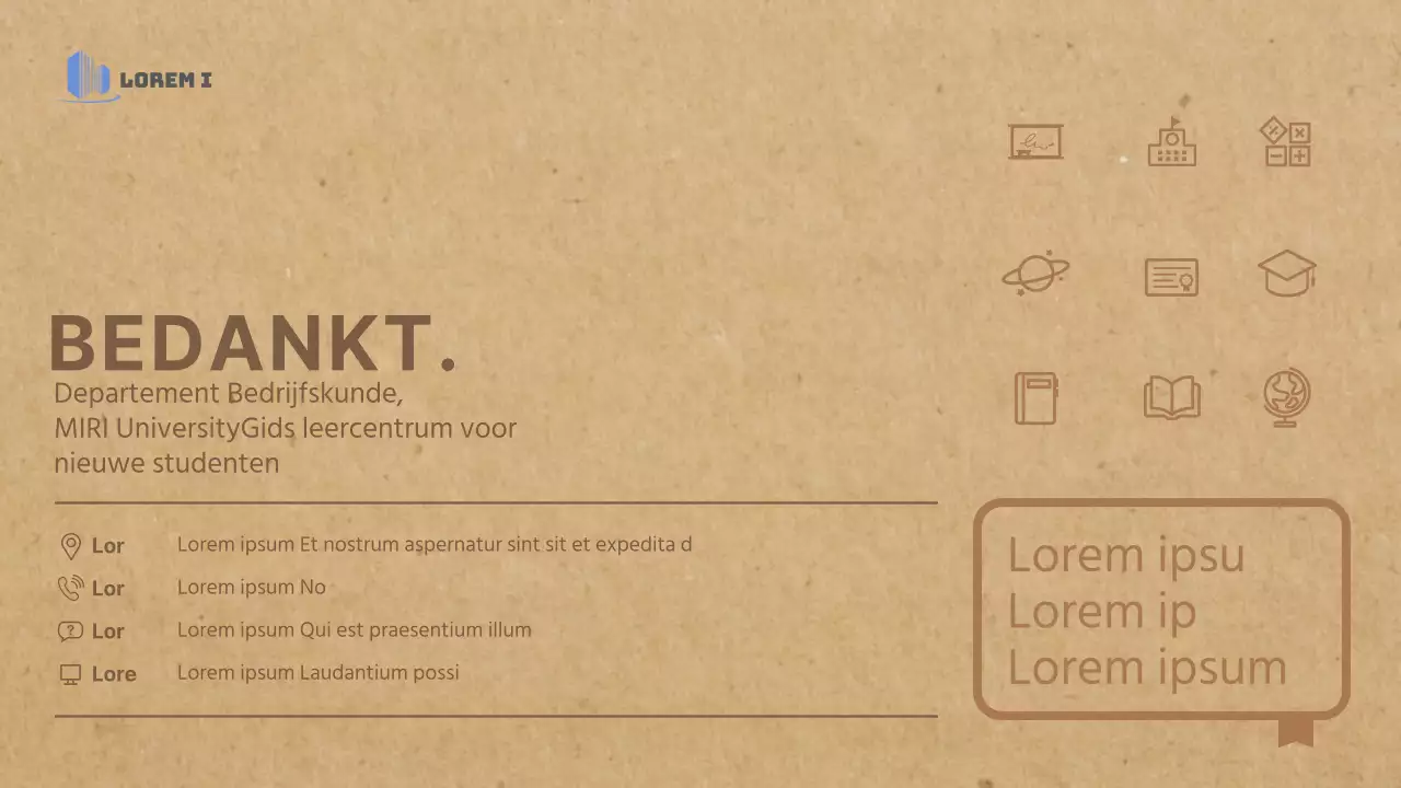 Een eenvoudige beginnersgids voor de universiteit met een vintage beige boekconcept