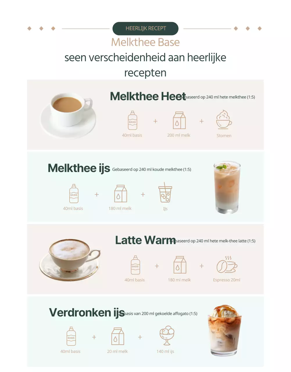 Cafeïnevrije melkthee