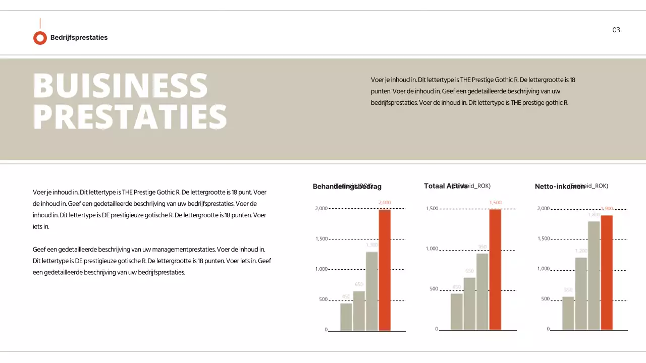 Zakelijk voorstel met bruinrode uitstraling