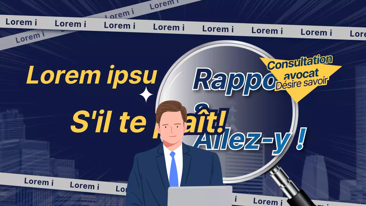 Thème de consultation d'avocats bleu marine et jaune
