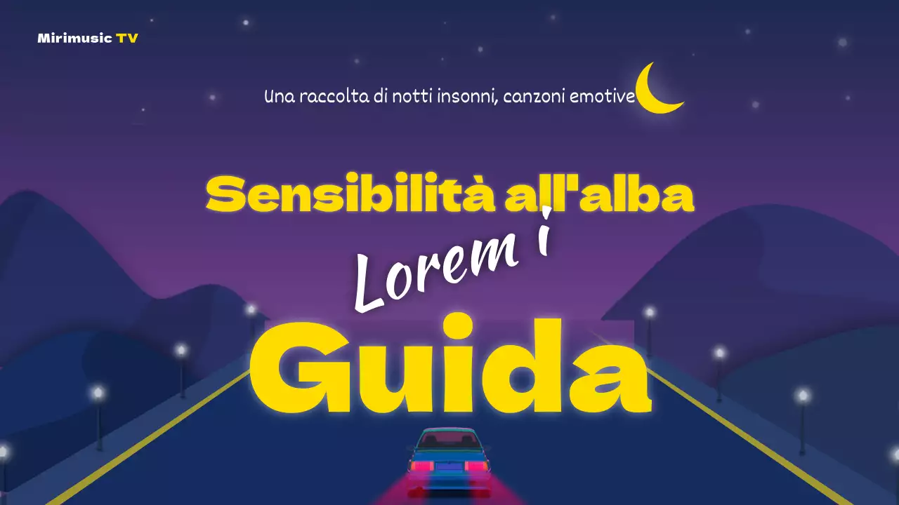 Playlist di musica d'ispirazione per il viaggio Purple Yellow Dawn