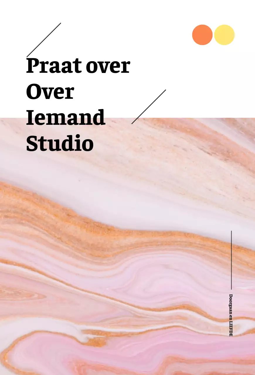 Ruilkaart winkelcentrum in roze marmertinten